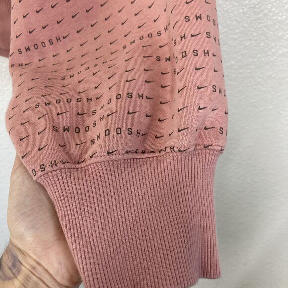 San Diego Padres Sweatshirt Womens XL Pink MLB Baseball Nike Swoosh Sleeve Crop - Picture 13 of 16